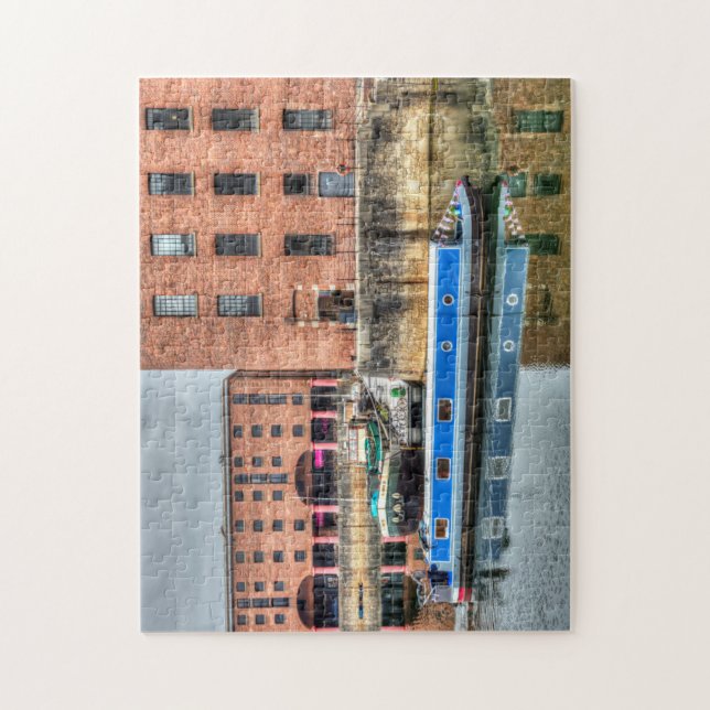 Puzzle Narrowboat Albert Dock Liverpool (Vertical)