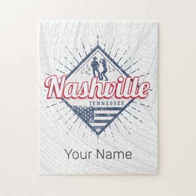 Puzzle Nashville City Tennessee Estados Unidos (Vertical)