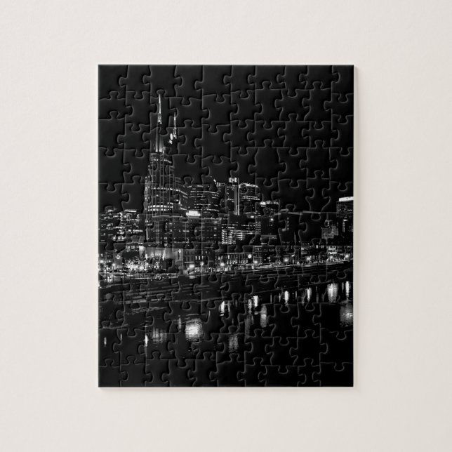 Puzzle Nashville en la noche (Vertical)