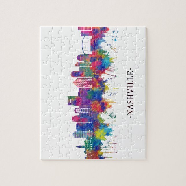 Puzzle Nashville Tennessee Skyline (Vertical)