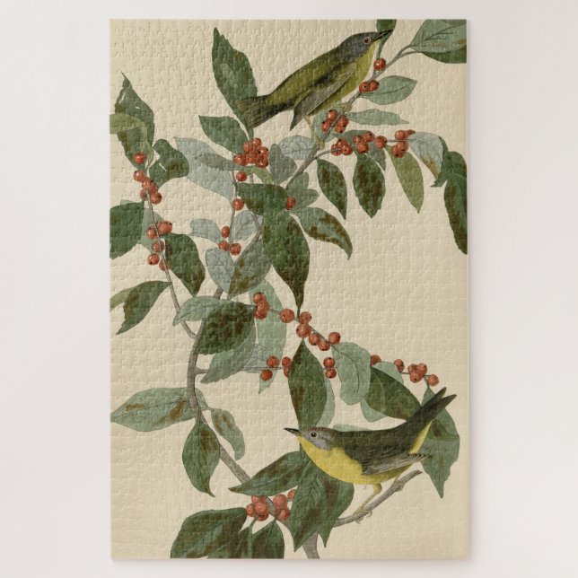 Puzzle Nashville Warbler de Aves de América de Audubon (Vertical)