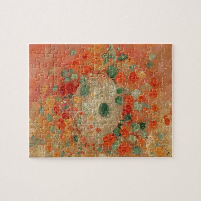Puzzle Nasturtios de Odilon Redon (Horizontal)
