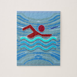 Puzzle Natación de la aptitud del ejercicio del nadador