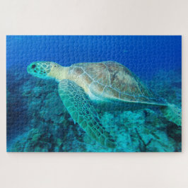 Puzzle Natación de tortuga marina 20"x30"