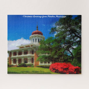 Puzzle Natchez Mississippi. Saludos navideños