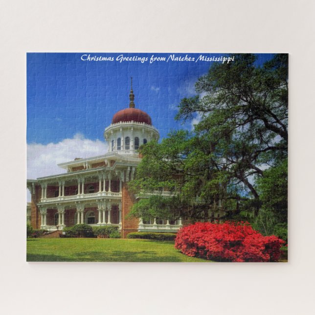 Puzzle Natchez Mississippi. Saludos navideños (Horizontal)