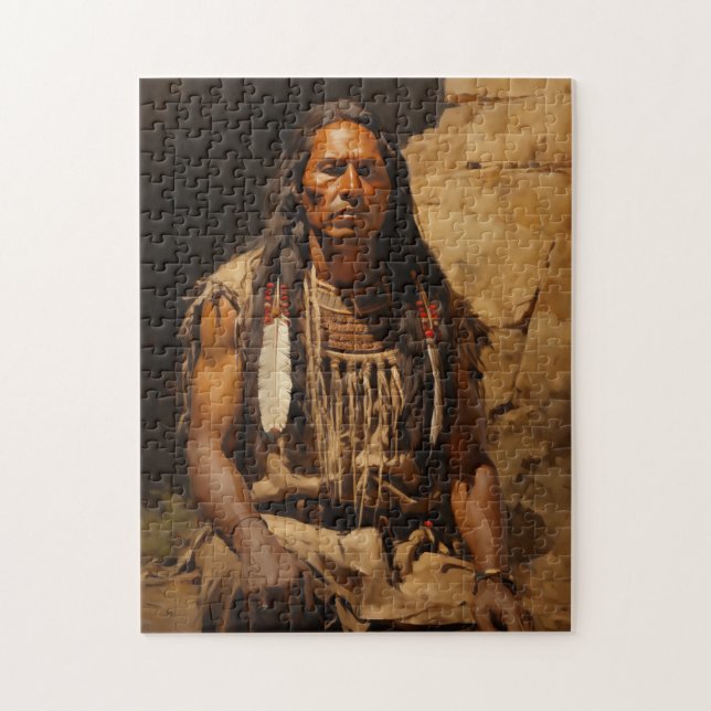 Puzzle Native American Portrait (Vertical)