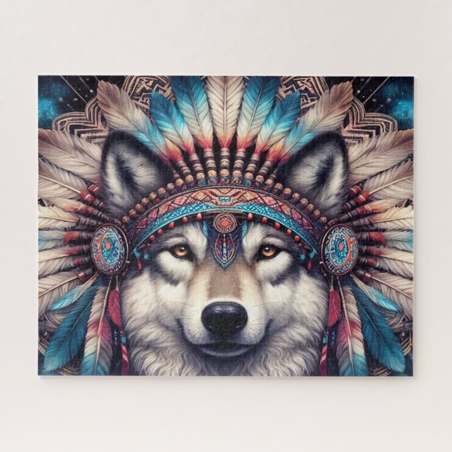 Puzzle Native Wolf (Horizontal)