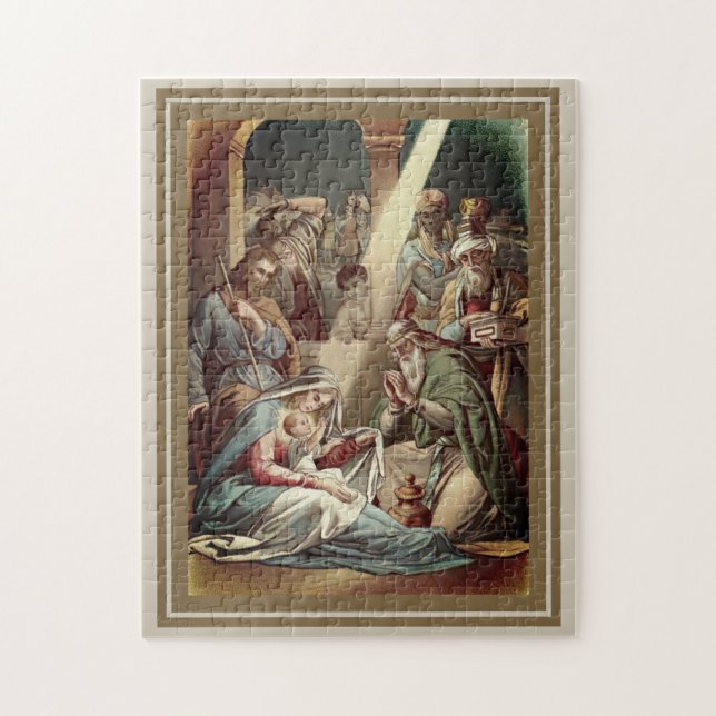 Puzzle Natividad con los hombres sabios (Vertical)