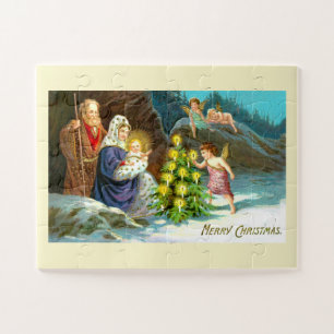 Puzzle Natividad en la nieve