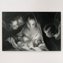 Natividad Niño Jesús Virgen María Angelo Blanco Ne