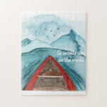 Puzzle Naturaleza acuarela moderna Véase La Cita Mundial<br><div class="desc">Naturaleza acuarela moderna Véase La Cita Mundial</div>