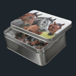 Puzzle Naturaleza animal de la granja de caballos<br><div class="desc">Este rompecabezas de rompecabezas con temática de la naturaleza muestra tres caballos en un pasto mirando a la cámara.</div>