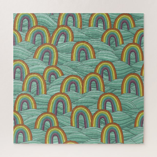 Puzzle Naturaleza arcoiris: composición de cosecha manual (Vertical)