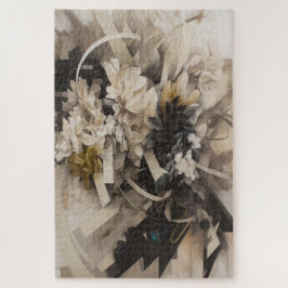 Puzzle Naturaleza blanda de la floral neutra