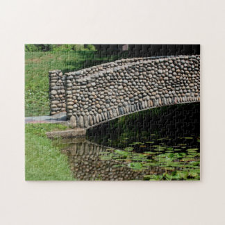 Puzzle Naturaleza de los Lilypads del puente de piedra 