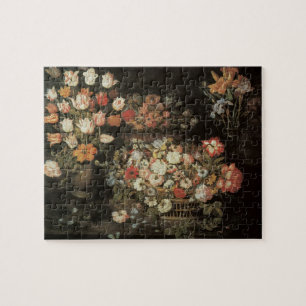 Puzzle Naturaleza Muerta Flores, Barroco Floral Vintage
