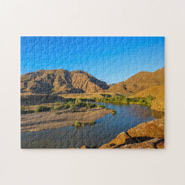 Puzzle Naturaleza paisajística del río Kunene de Namibia (Horizontal)