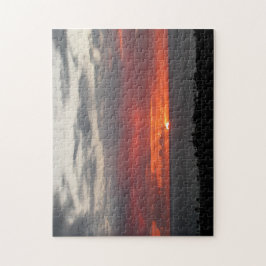 Puzzle Naturaleza tropical del océano azul de la noche de