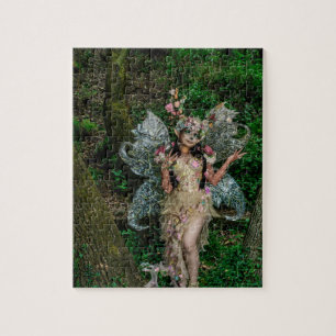 Puzzle Naturaleza y mujeres con ropa única