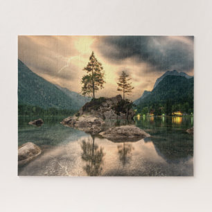 Puzzle Nature Travels - Water Mountains Landscape