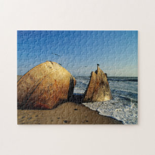 Puzzle Naufragio en la playa, Costa de los Esqueletos, Na