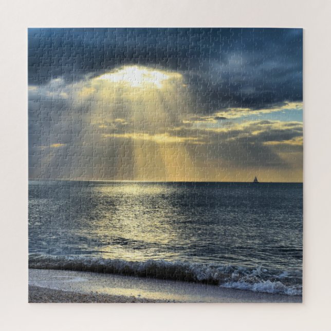 Puzzle Navegando al atardecer - 20x20 - 676 pcs (Vertical)