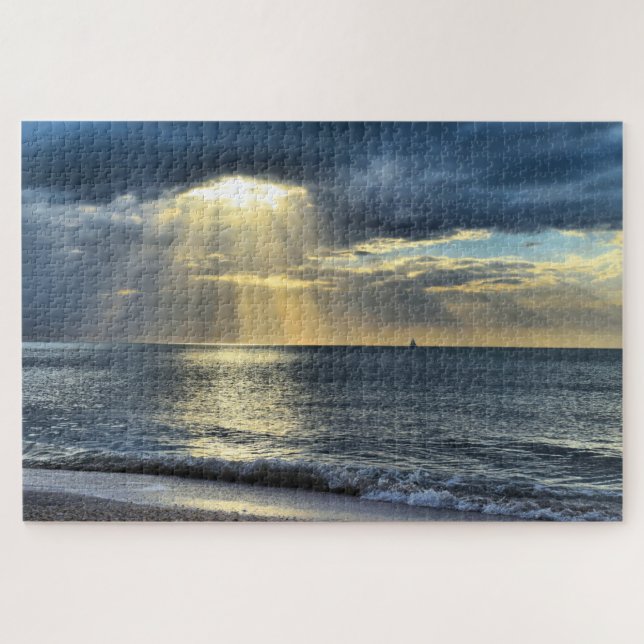 Puzzle Navegando al atardecer - 20x30 - 1014 pcs (Horizontal)