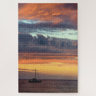 Puzzle Navegando al atardecer Hawaii - 20x30 - 1014 pcs.