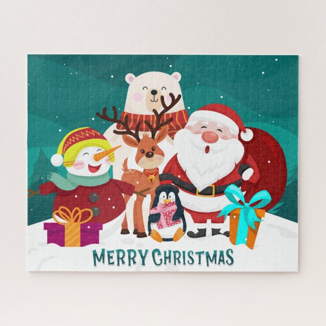 Puzzle Navidad Alegre Festiva  (Horizontal)