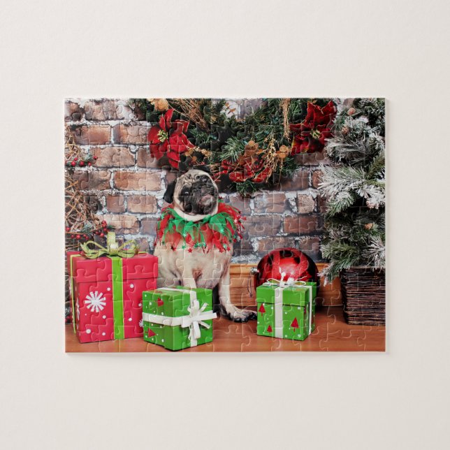 Puzzle Navidad - barro amasado - lirio Lou (Horizontal)