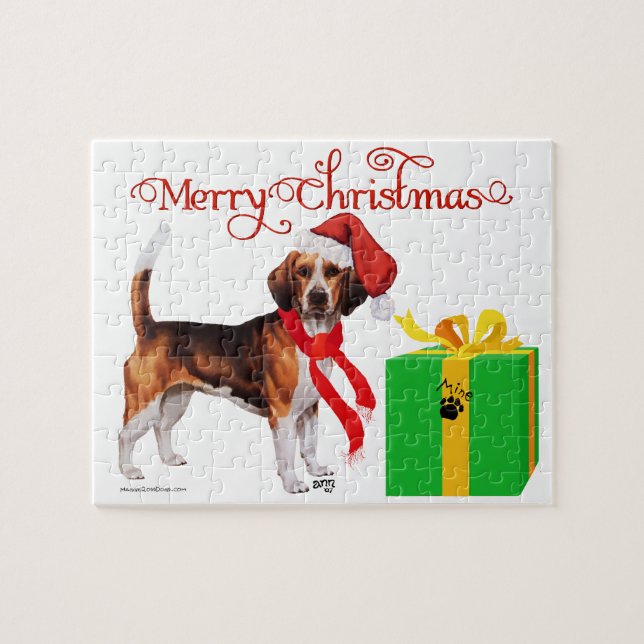 Puzzle Navidad Beagle (Horizontal)
