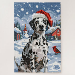 Puzzle Navidad Dalmatian País de las Maravillas Invernal