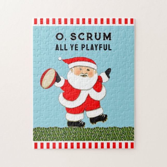 Puzzle Navidad de rugby  (Vertical)