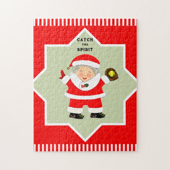 Puzzle Navidad de sóftbol (Vertical)