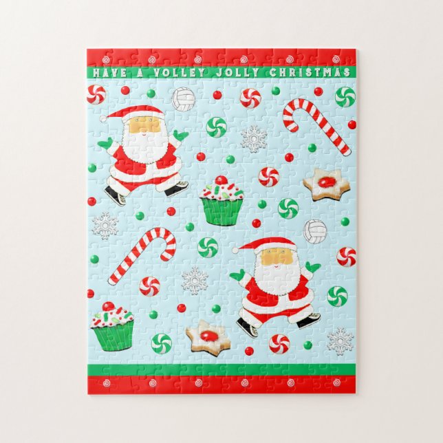 Puzzle Navidad de voleibol (Vertical)