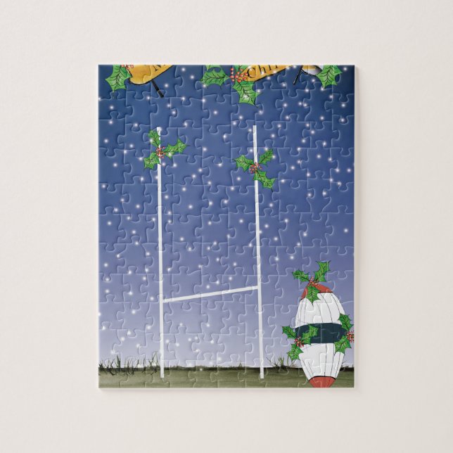 Puzzle Navidad del rugbi (Vertical)