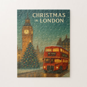 Puzzle Navidad en Londres – Escena festiva de vacaciones 