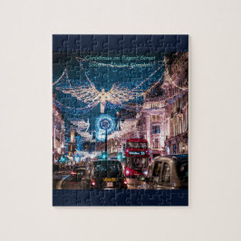 Puzzle Navidad en Regent Street, Londres Reino Unido