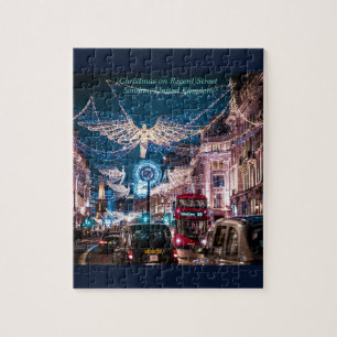 Puzzle Navidad en Regent Street, Londres Reino Unido