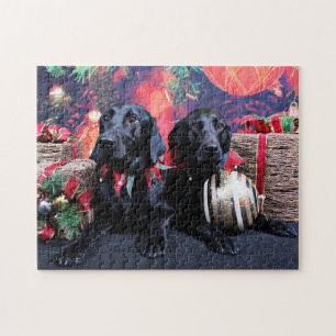 Puzzle Navidad - Labrador - banjo y nacido en el
