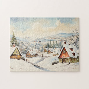 Puzzle Navidad Merry Christmas vintage