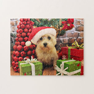 Puzzle Navidad - mojón Terrier - Roxy