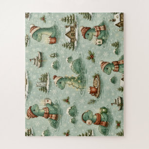 Puzzle Navidad Nessie Monstruo del Lago Ness Acogedores C