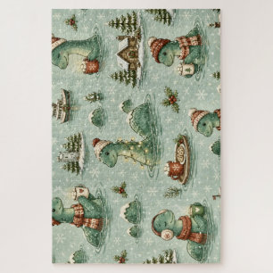Puzzle Navidad Nessie Monstruo del Lago Ness Acogedores C