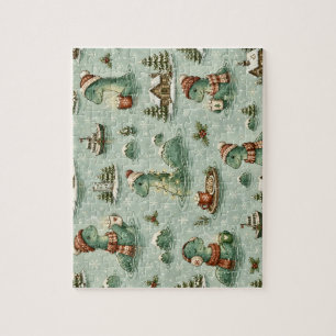Puzzle Navidad Nessie Monstruo del Lago Ness Acogedores C
