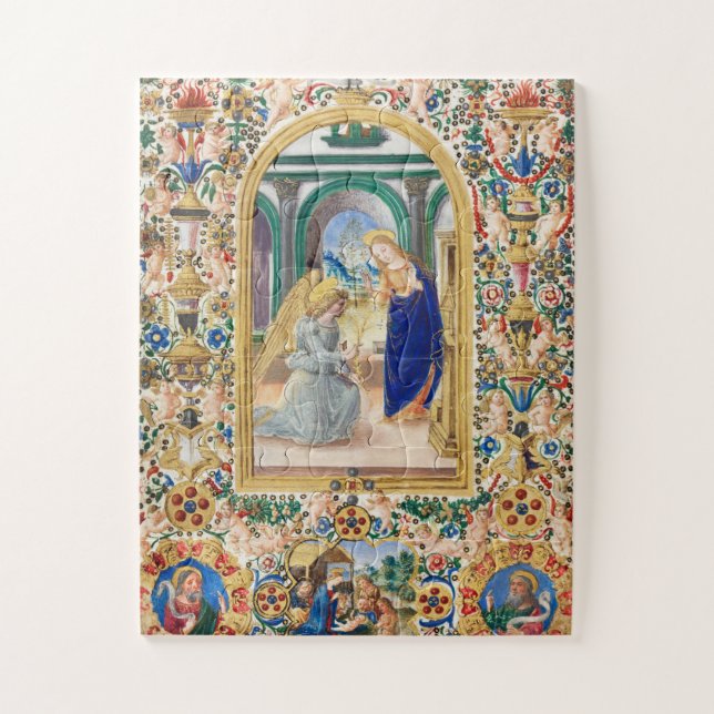 Puzzle Navidad religiosa cristiana vintage (Vertical)