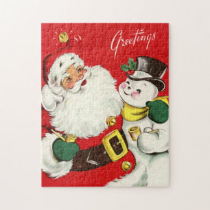 Puzzle Navidad retro vintage