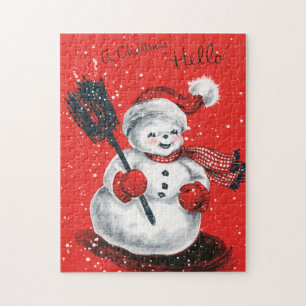 Puzzle Navidad retro vintage