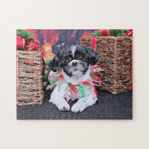 Puzzle Navidad - Shih Tzu - Sadie